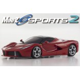 AUTOMODELO KYOSHO MINI-Z MR 03 SPORTS 2 LA FERRARI VERMELHA ESCALA 1/27 RÁDIO 2.4GHZ KYO 32212GR-B